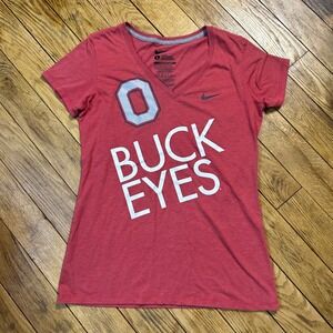 Nike Ohio‎ State Buckeyes O-H V-Neck T-Shirt Red Size Large